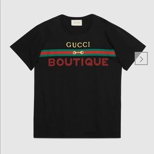 Unisex Gucci T-shirt with Gucci Boutique Logo